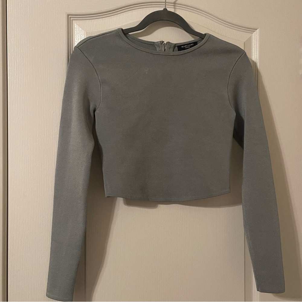 Elegant Light Green Women's Skirt and Top Set by Marciano